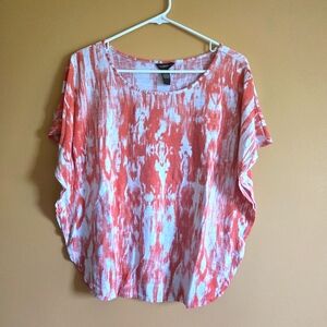 Bit & Bridle Orange Tie Dye Tee PTP=18.5